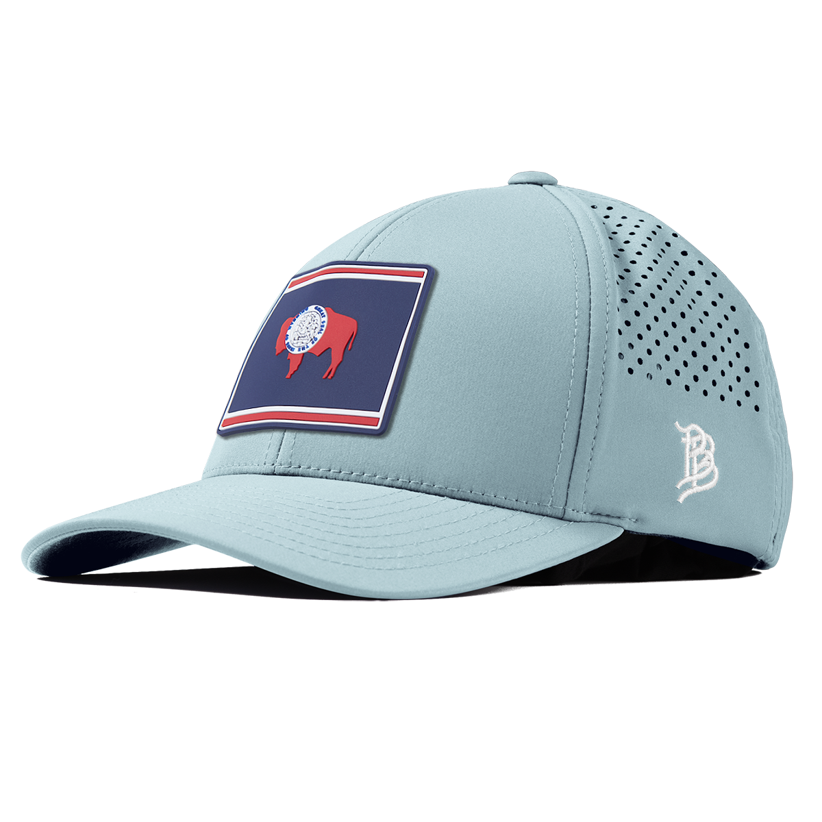 Wyoming Patriot Series Curved Performance Sky Blue