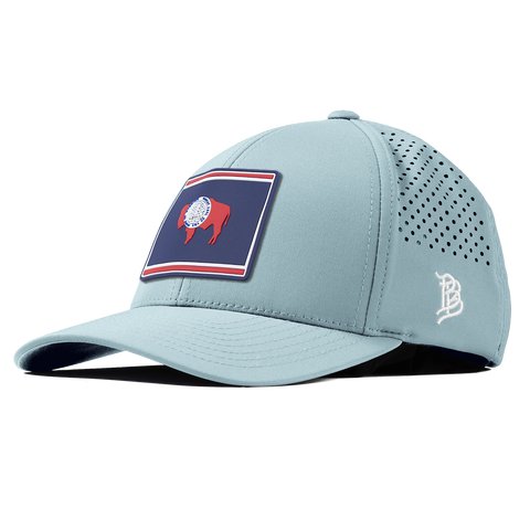 Wyoming Patriot Series Curved Performance Sky Blue