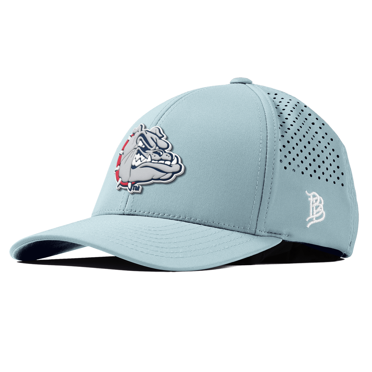 Gonzaga University "Spike The Bulldog" Curved Performance Sky Blue