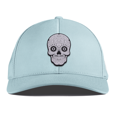 Sugar Skull PVC Curved Performance Sky Blue