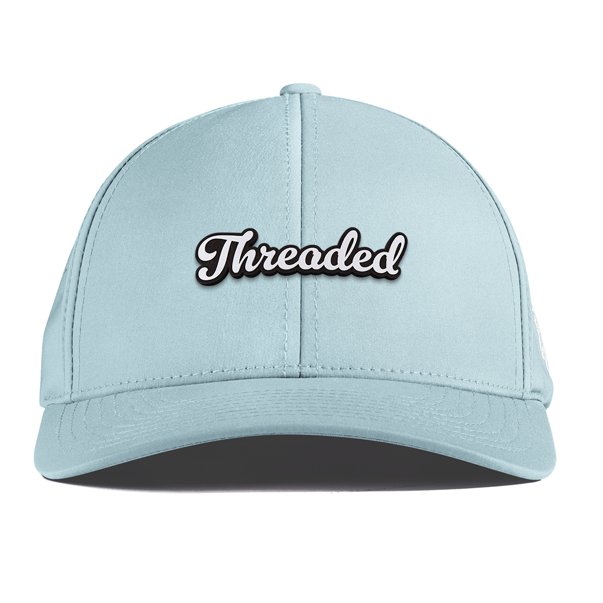 Threaded Script Curved Performance Sky Blue