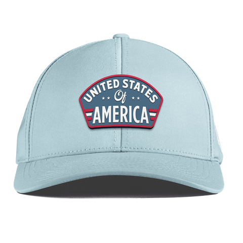 United States of America Badge Curved Performance Sky Blue