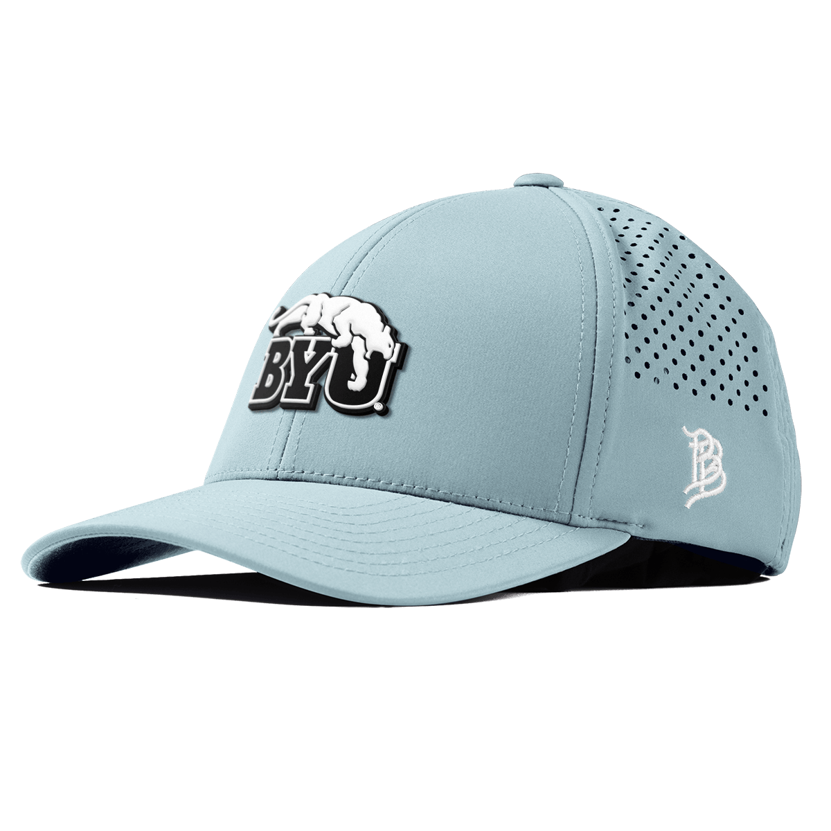 Brigham Young University "Vintage BYU Cougars" Curved Performance Sky Blue