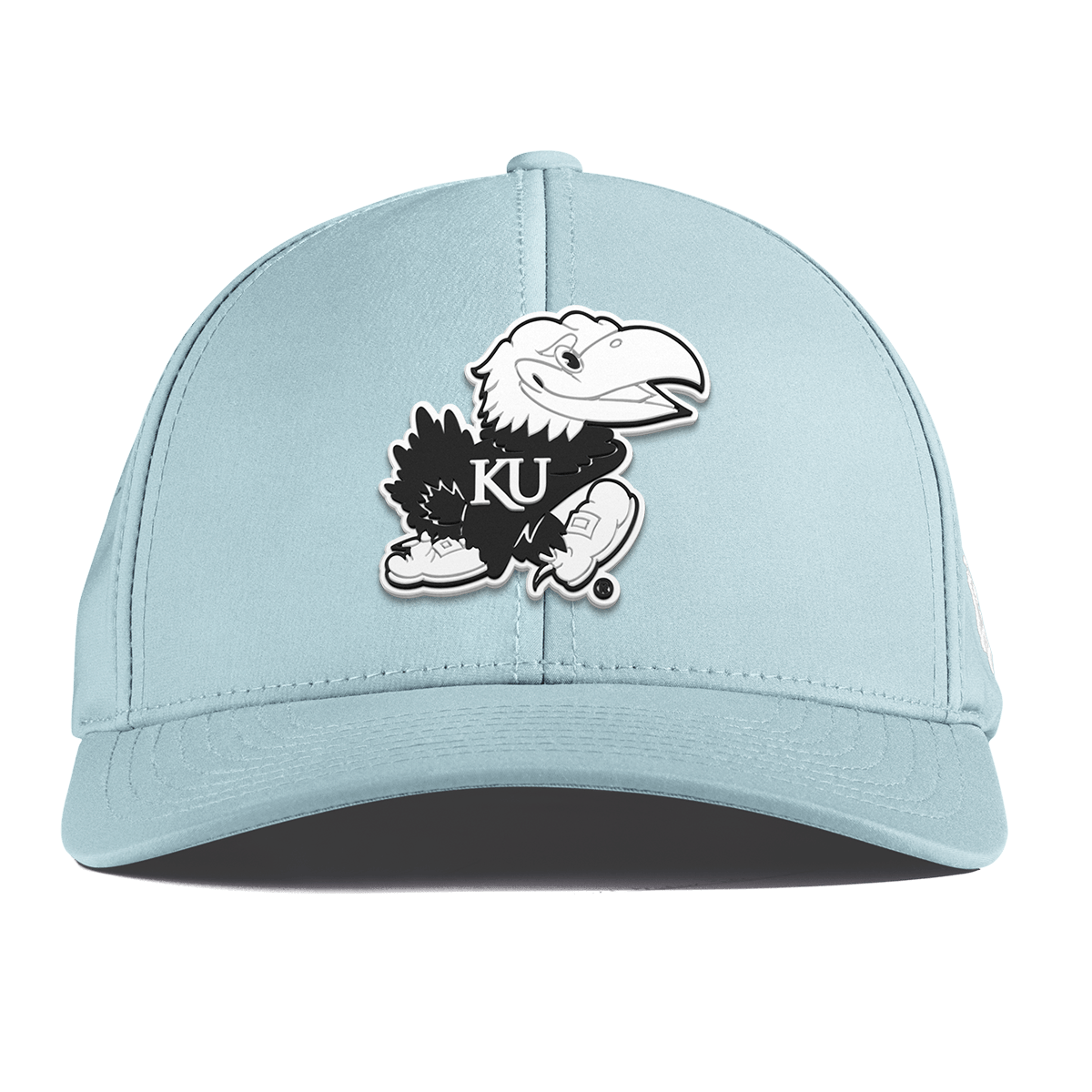 University of Kansas "Vintage Jayhawk" Curved Performance Sky Blue