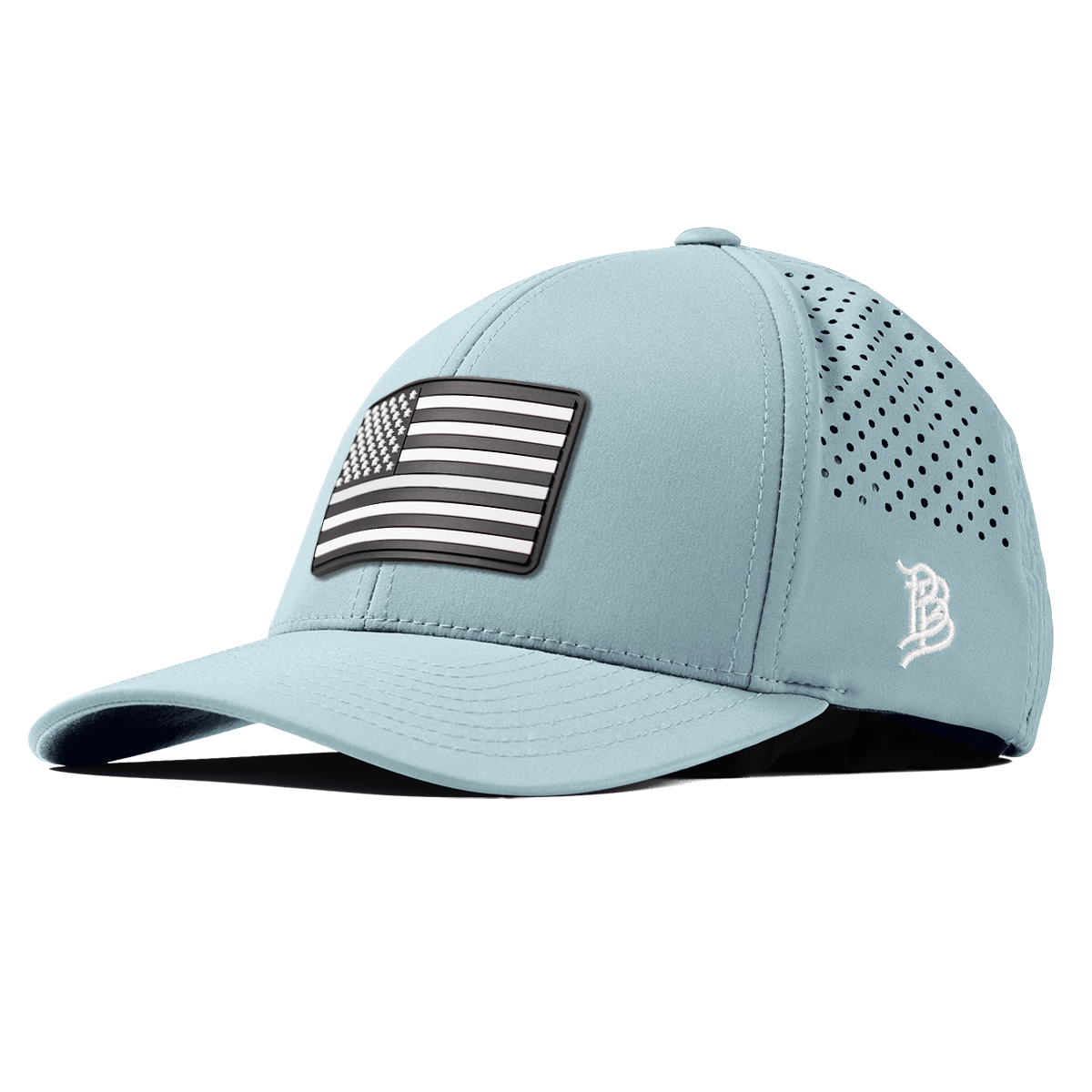 Vintage Old Glory Curved Performance Sky Blue