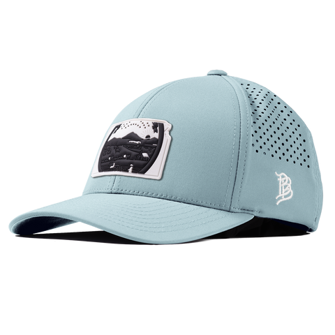 Kansas Vintage Curved Performance Sky Blue