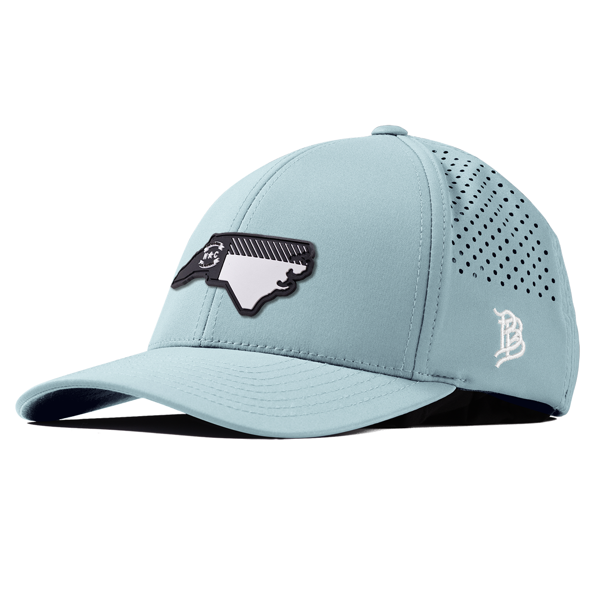 North Carolina Vintage Curved Performance Sky Blue
