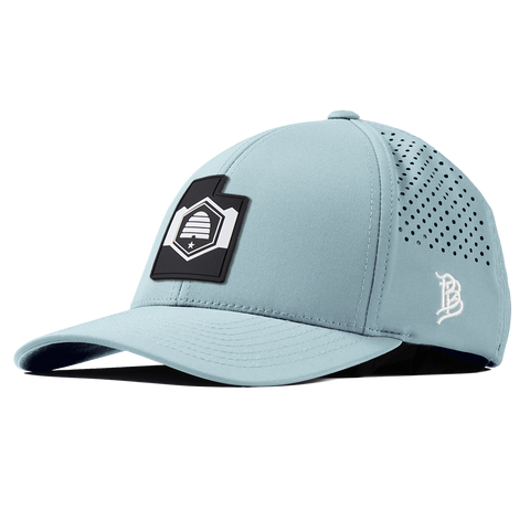 Utah Vintage Curved Performance Sky Blue