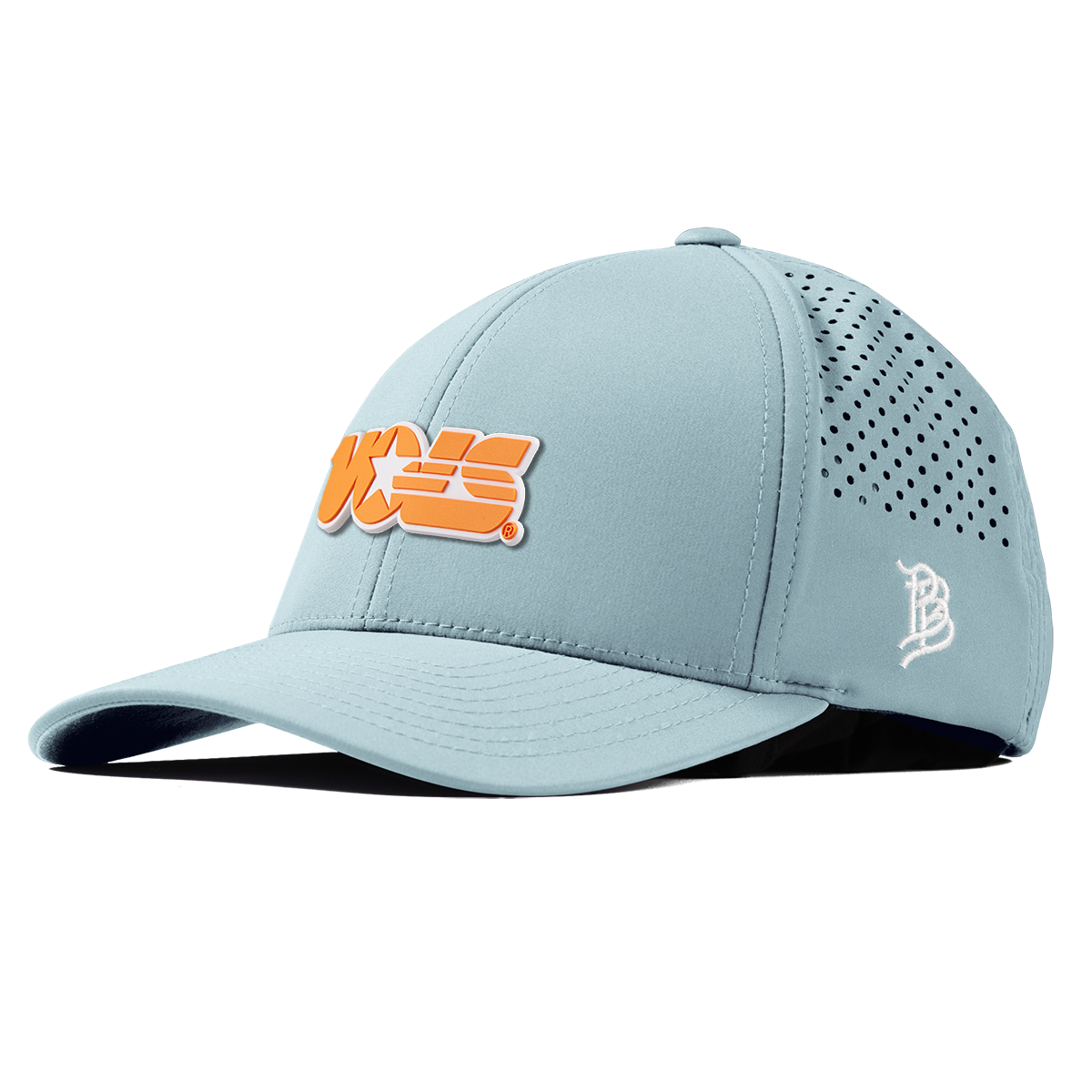 University of Tennessee "Tennessee Vols Block" Curved Performance Sky Blue