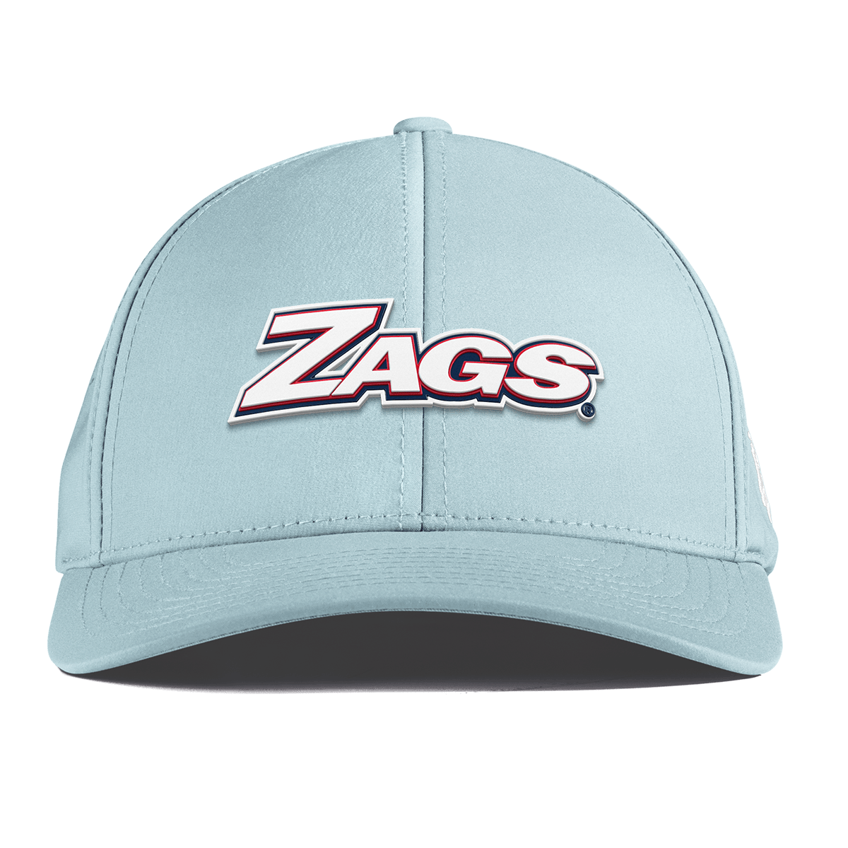 Gonzaga University "Zags Block" Curved Performance Sky Blue