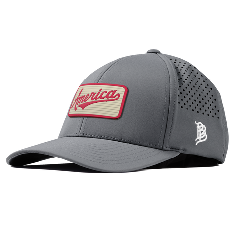 America Badge Curved Performance Slate