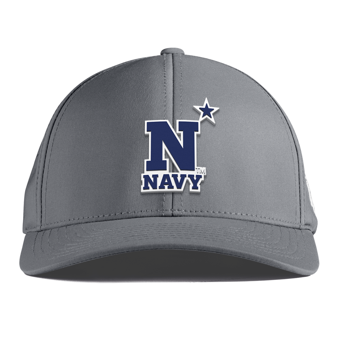United States Naval Academy "Naval Academy Team Logo Navy" Curved Performance Slate