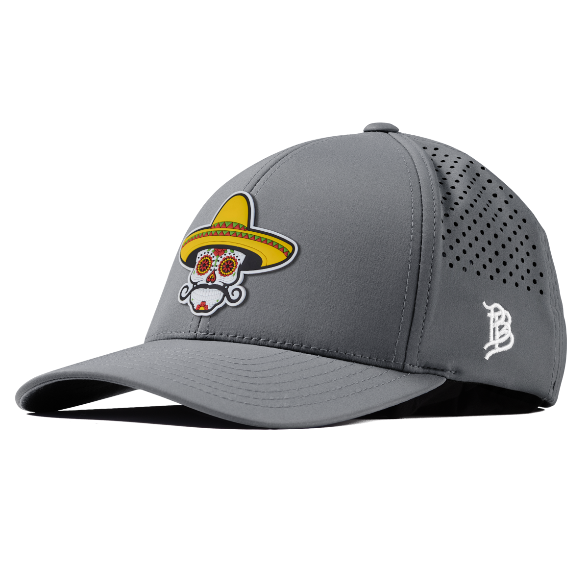 Sombrero Skull PVC Curved Performance Slate