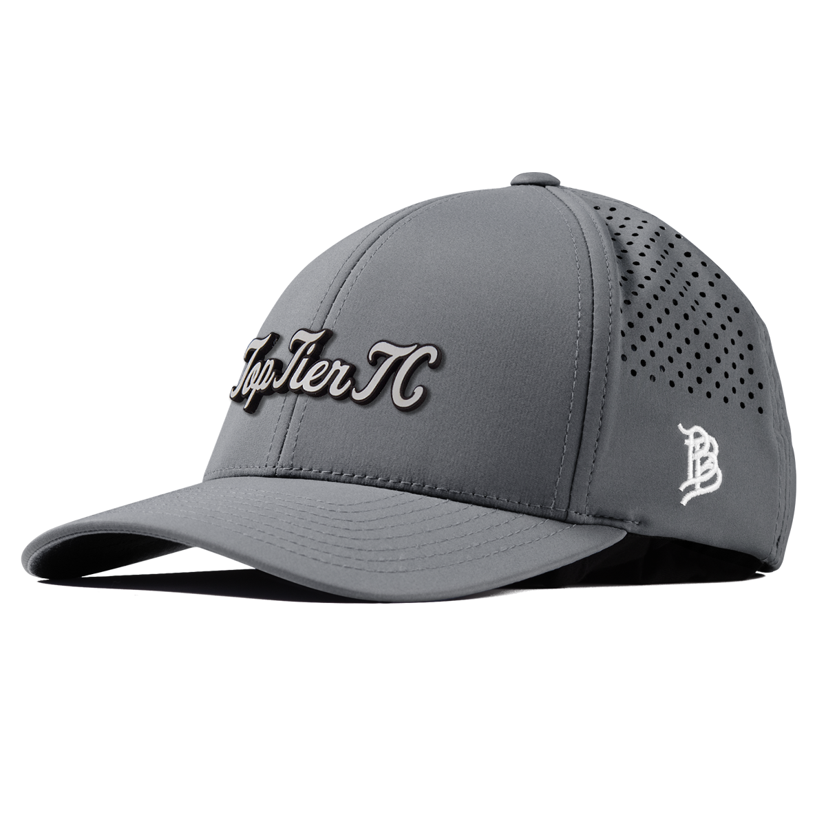 Top Tier Script White Curved Performance Slate
