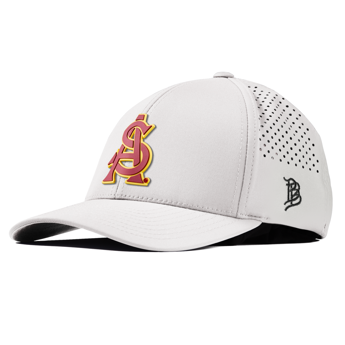 Arizona State University "ASU Baseball and Gold" Curved Performance White