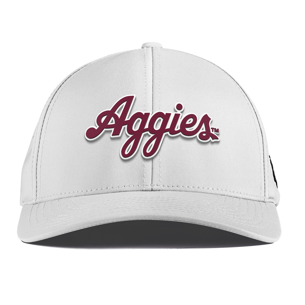 Texas A&M University "Aggies Script" Curved Performance White
