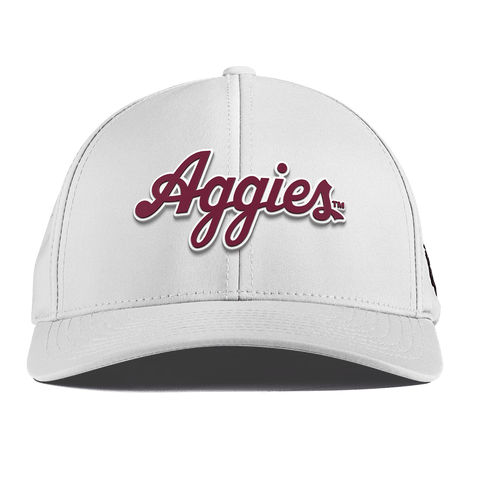 Texas A&M University "Aggies Script" Curved Performance White