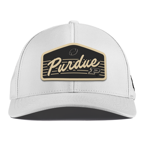 Purdue University "Boilermakers Football" Curved Performance White