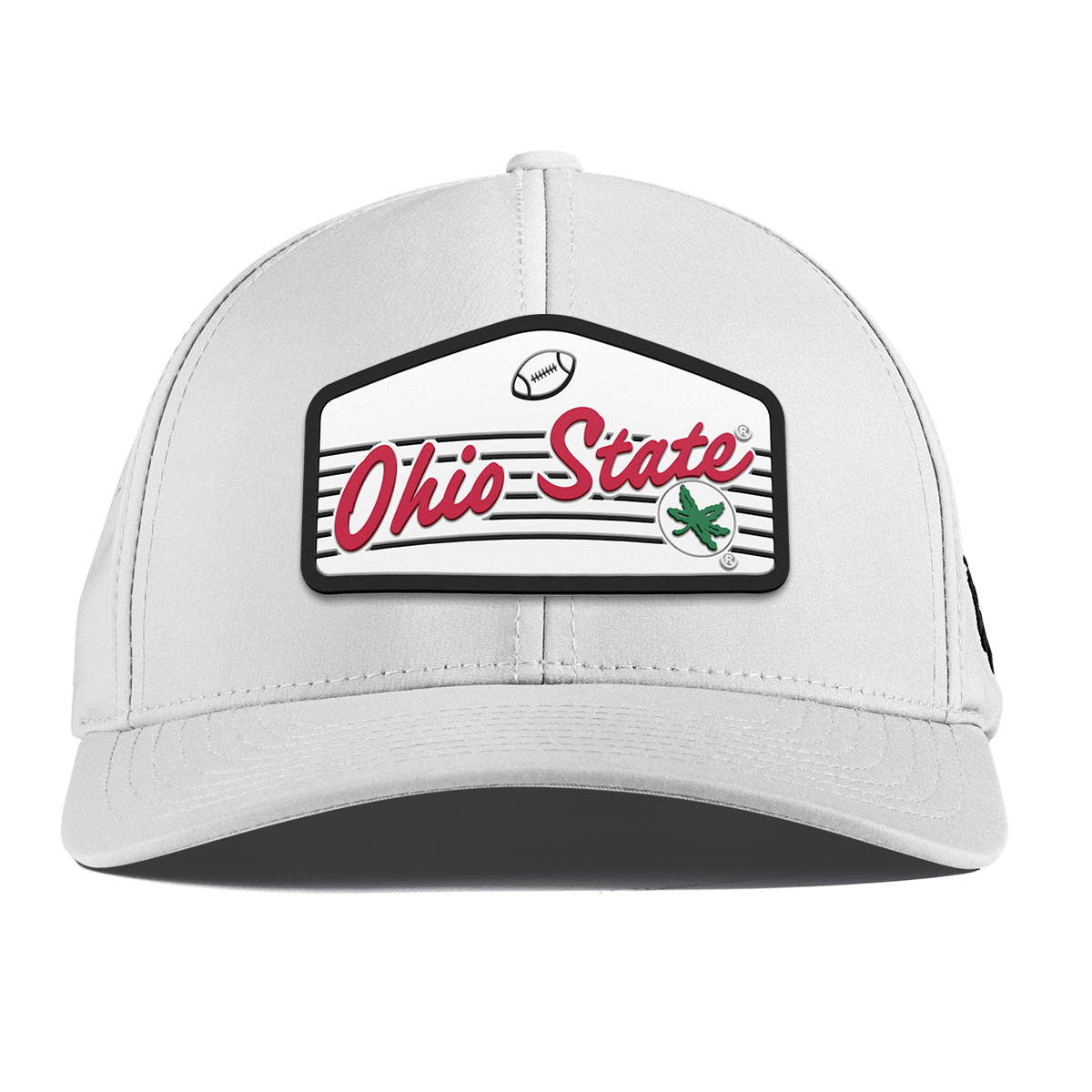Ohio State University "Buckeyes Football'" Curved Performance White