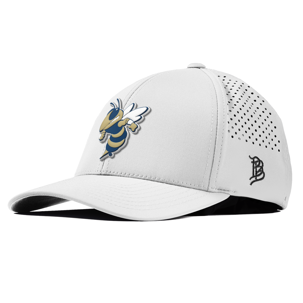 Georgia Tech University "Buzz Buzz" Curved Performance White 