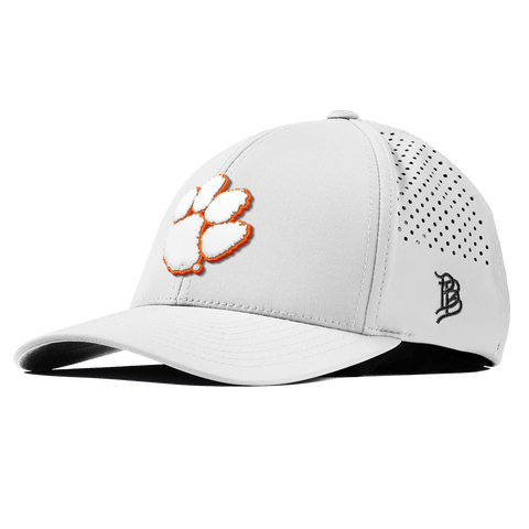 Clemson University "Clemson Tigers Paw" Curved Performance White