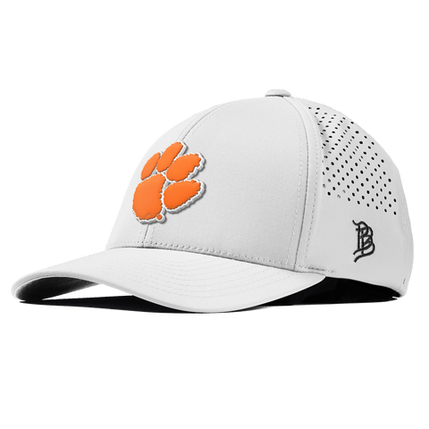 Clemson University "Clemson Tiger Paw" Curved Performance White