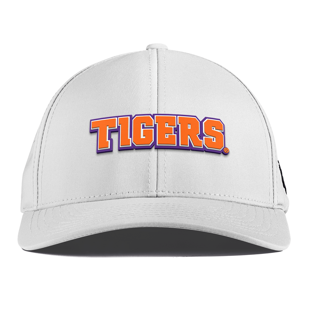 Clemson University "Clemson Tigers Block" Curved Performance White