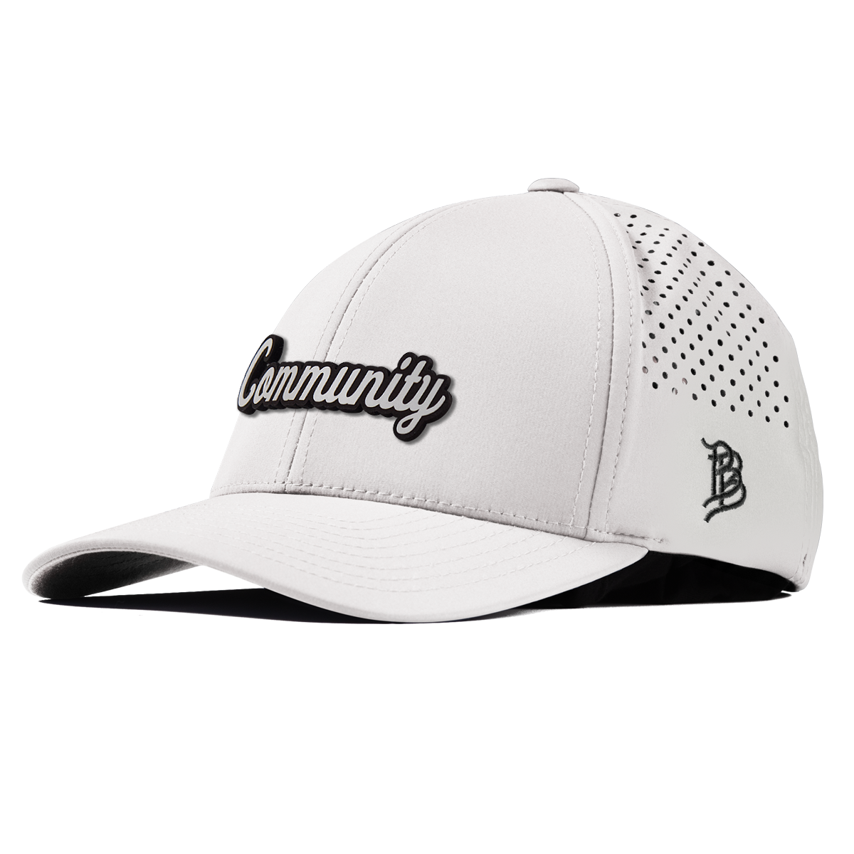 Community Script White Curved Performance White