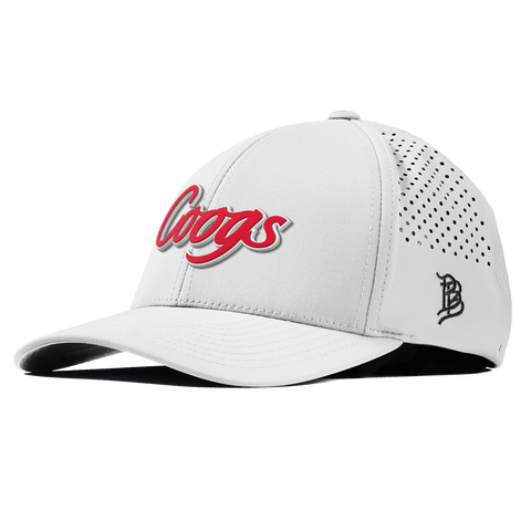 University of Houston "Coogs Script" Curved Performance White 