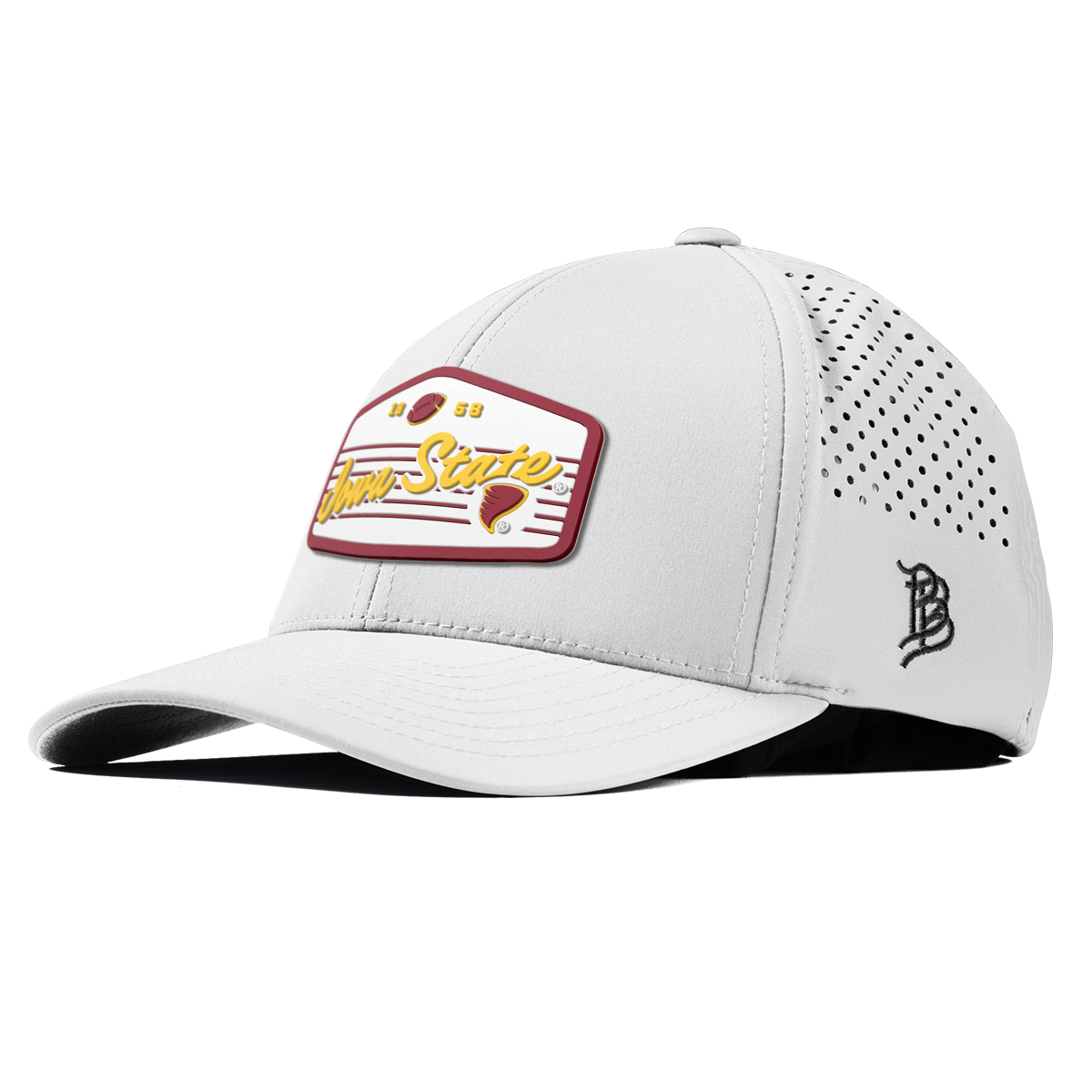 Iowa State University "Cyclones Football" Curved Performance White