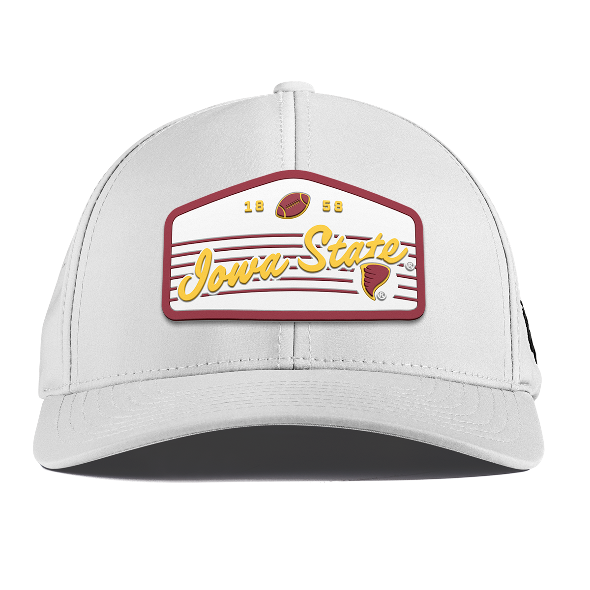 Iowa State University "Cyclones Football" Curved Performance White