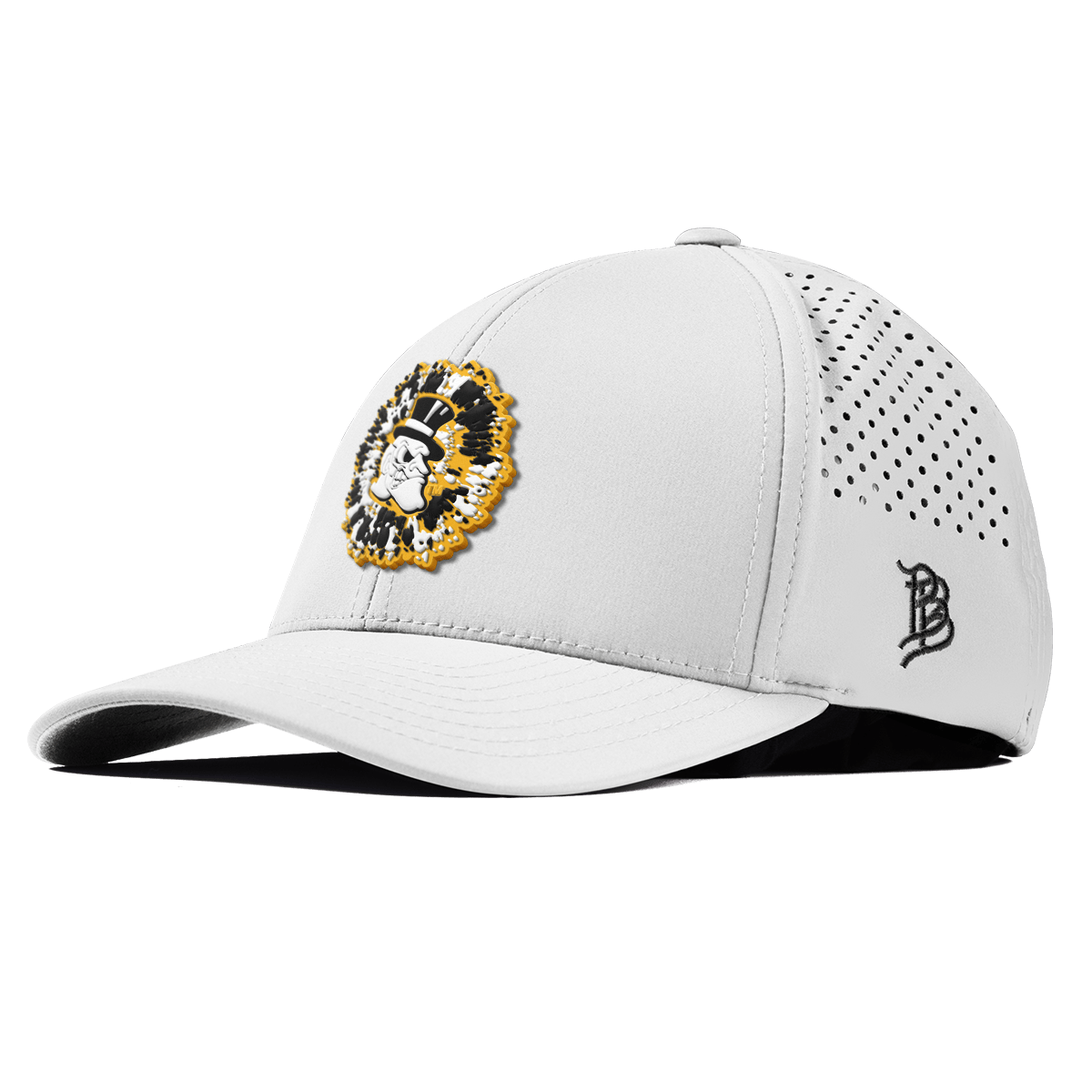 Wake Forest University "Deacons Tie Dye" Curved Performance White