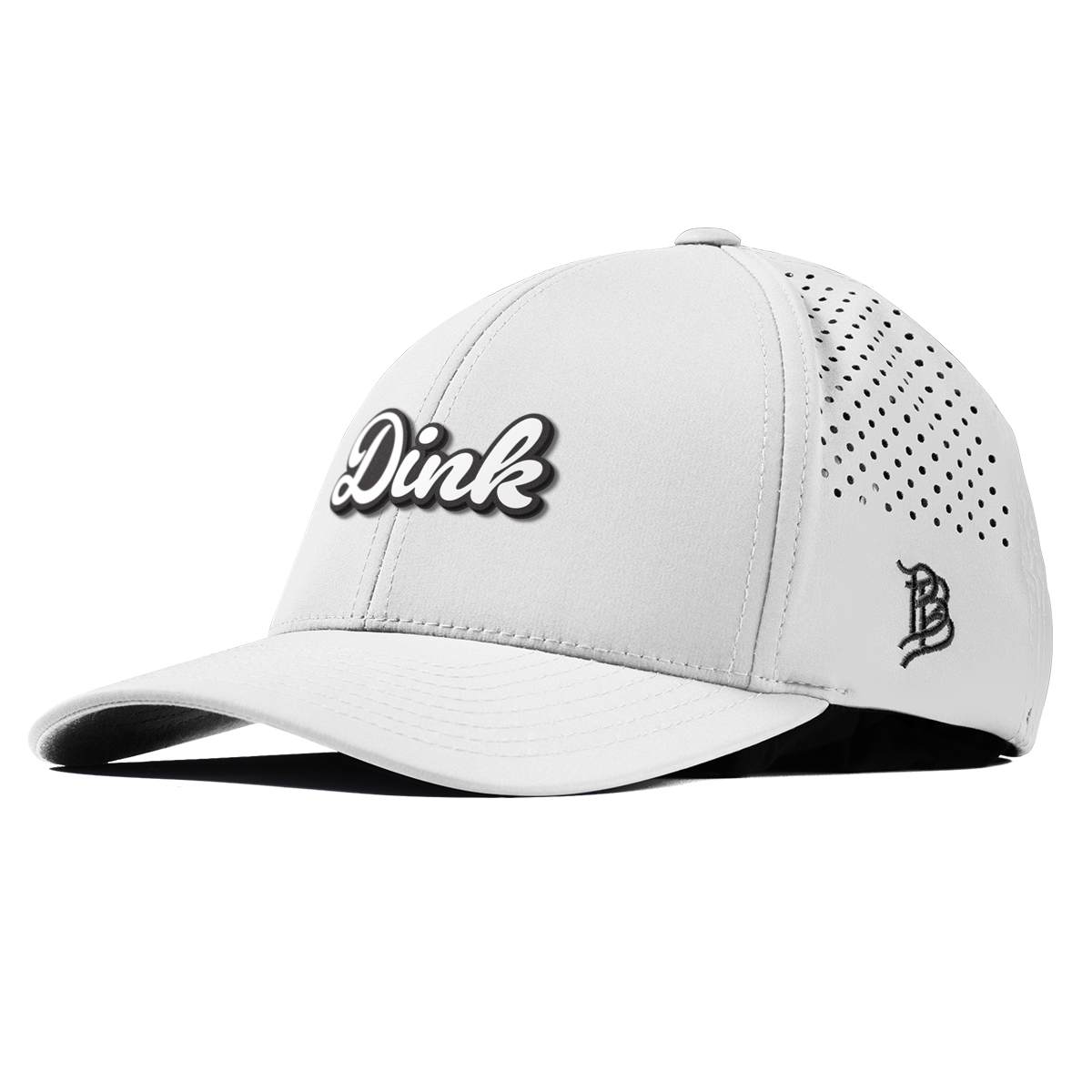 Dink Script Curved Performance White