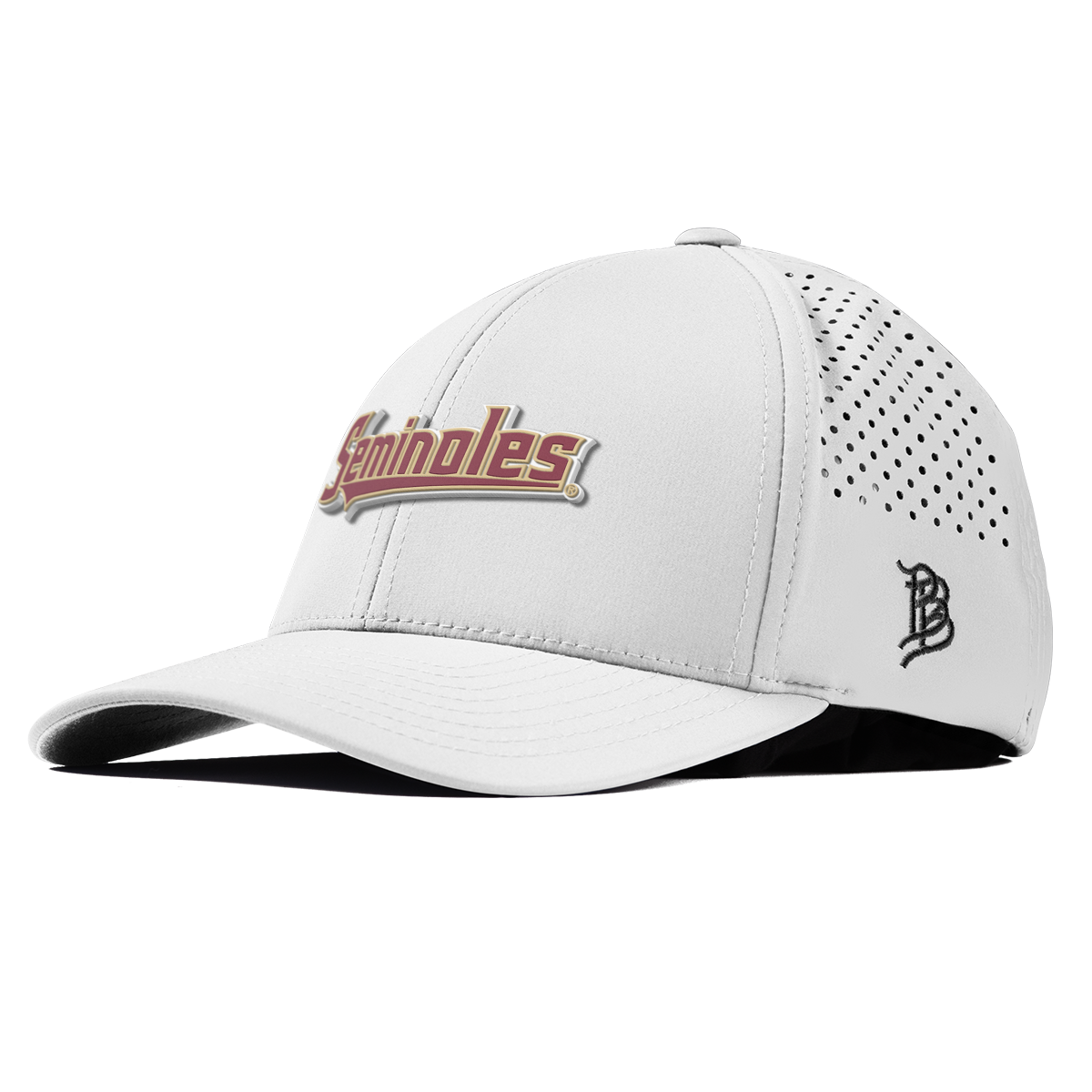 Florida State University "FSU Seminoles Block" Curved Performance White 
