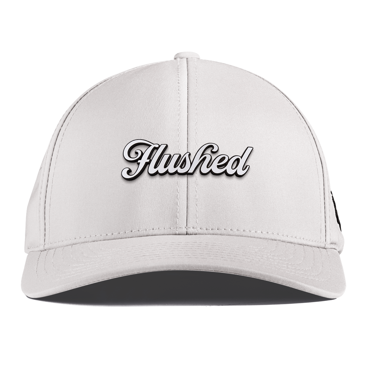 Flushed Script Curved Performance White