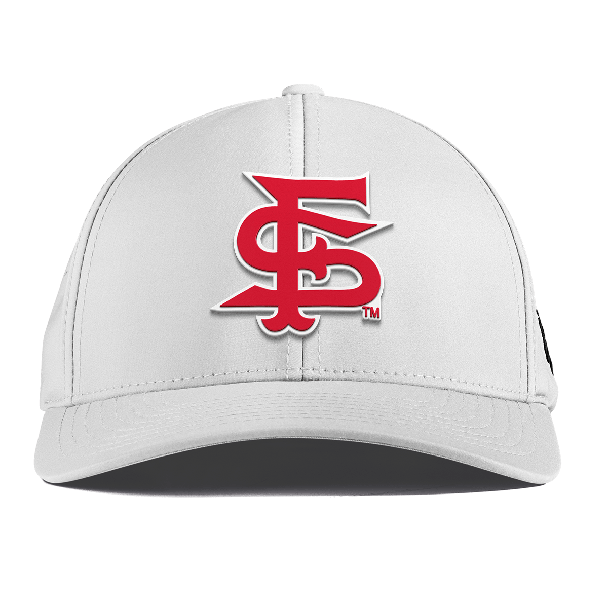 Fresno State University "Fresno State Stacked" Curved Performance White