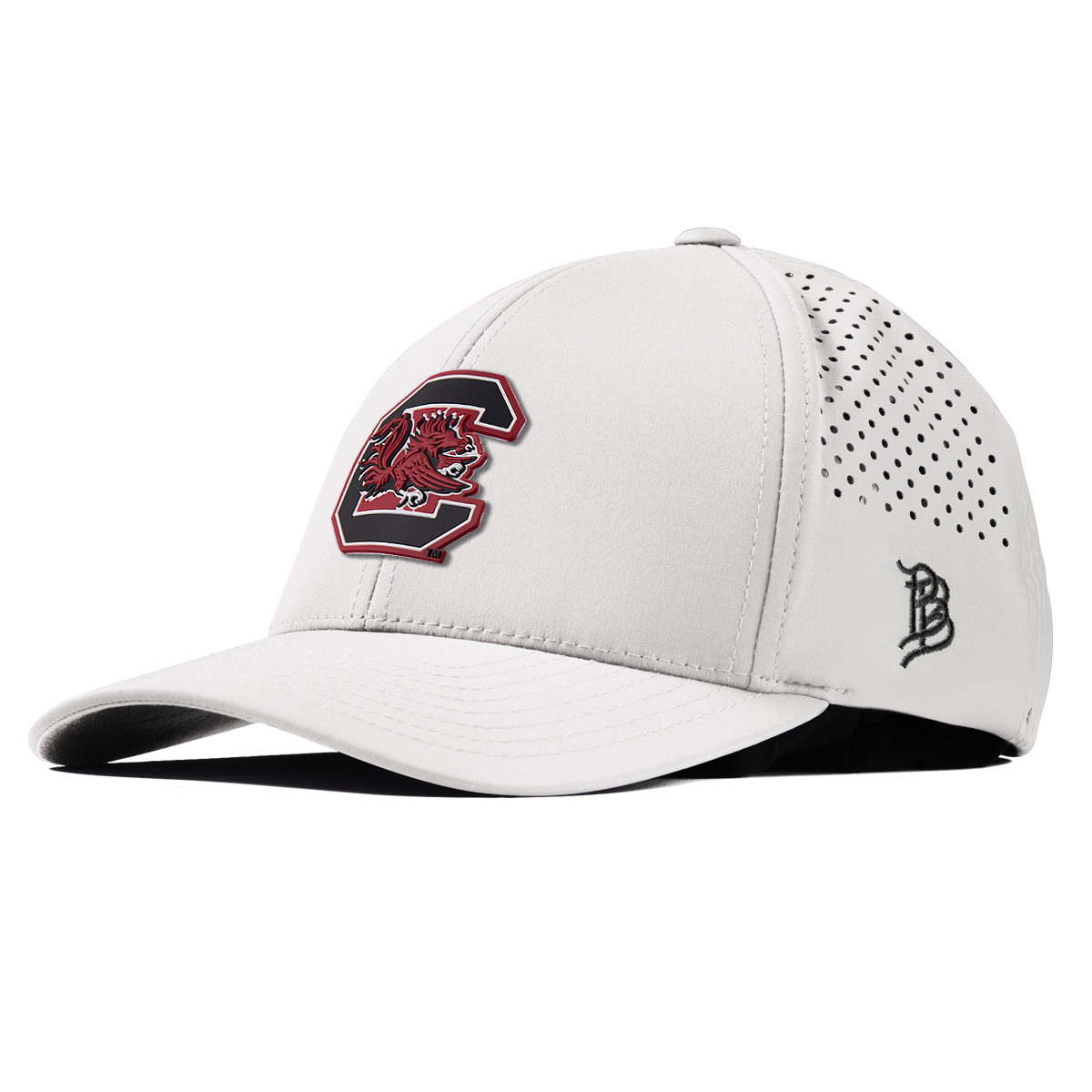 University of South Carolina "Gamecocks Garnet" Curved Performance White