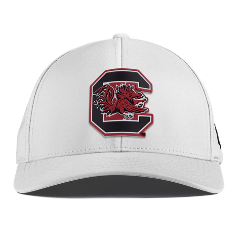 University of South Carolina "Gamecocks Garnet" Curved Performance White