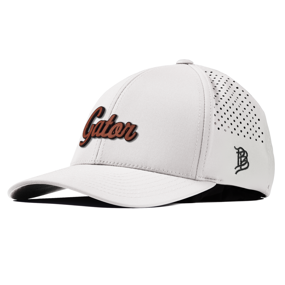 Gator Script Tan Curved Performance White
