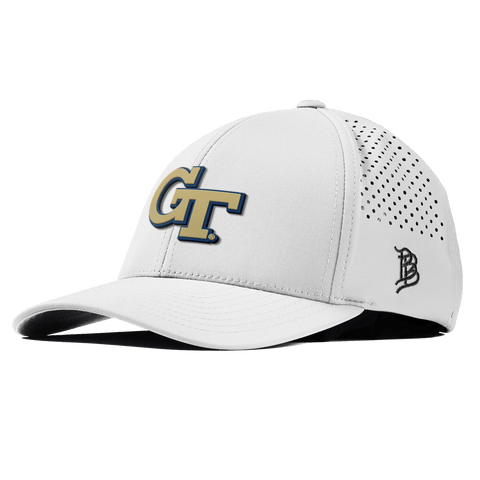 Georgia Tech University "Georgia Tech Team Logo" Curved Performance White 
