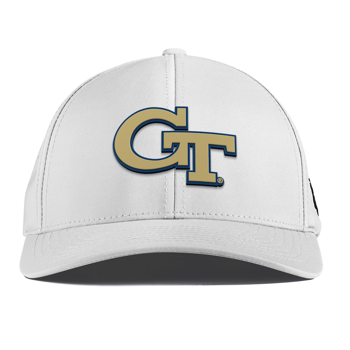 Georgia Tech University "Georgia Tech Team Logo" Curved Performance White 