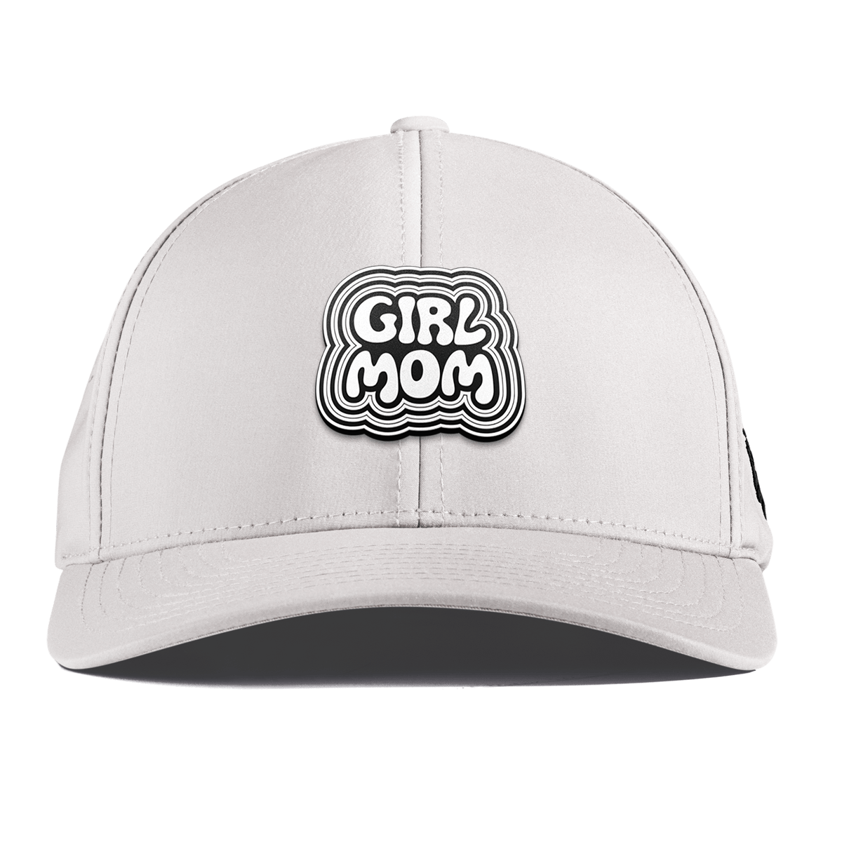 Girl Mom Curved Performance White