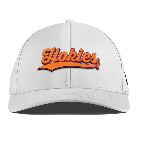 Virginia Tech University "Hokies Script" Curved Performance White