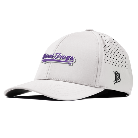 Texas Christian University "TCU Horned Frogs Scripts" Curved Performance White
