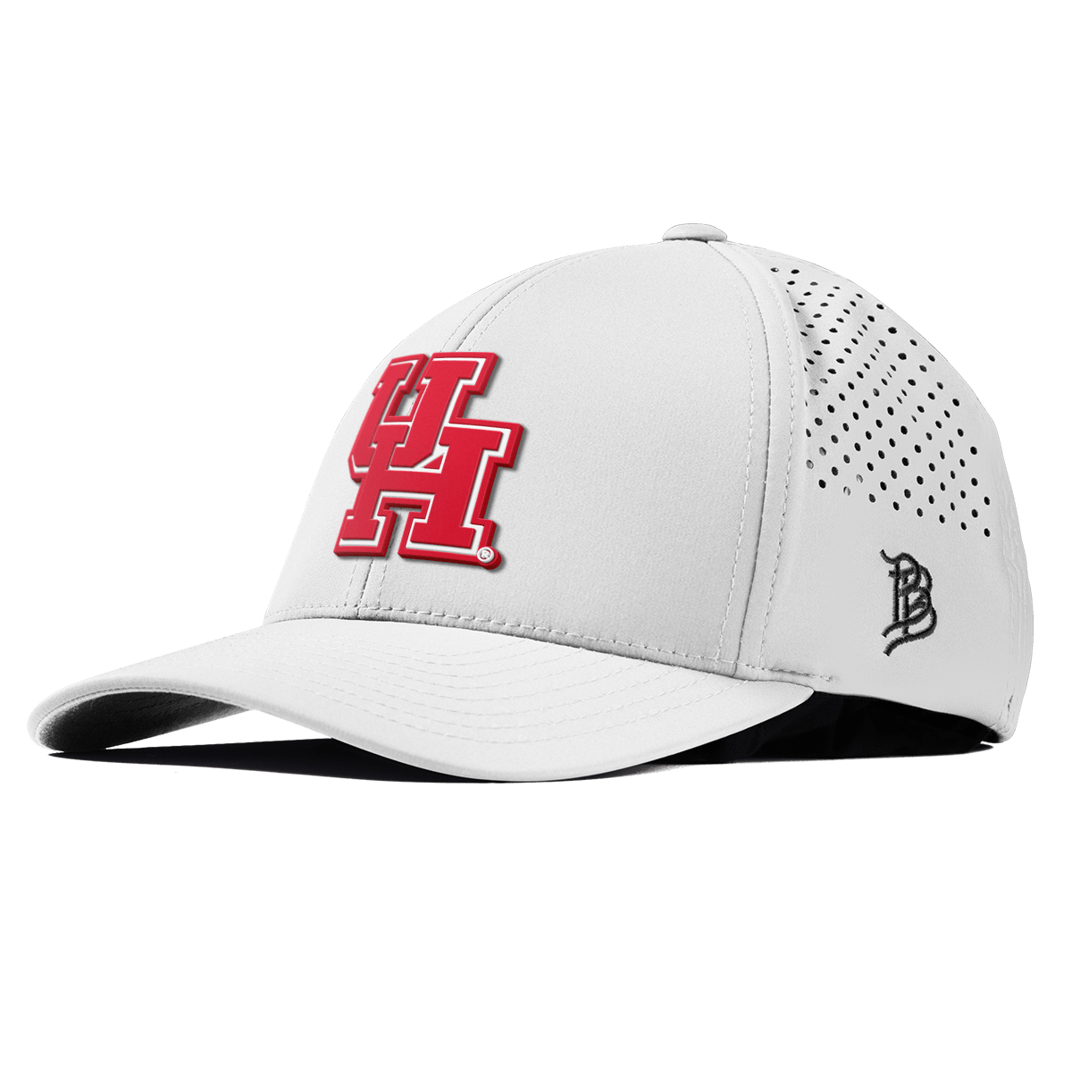 University of Houston "Houston Block" Curved Performance White 