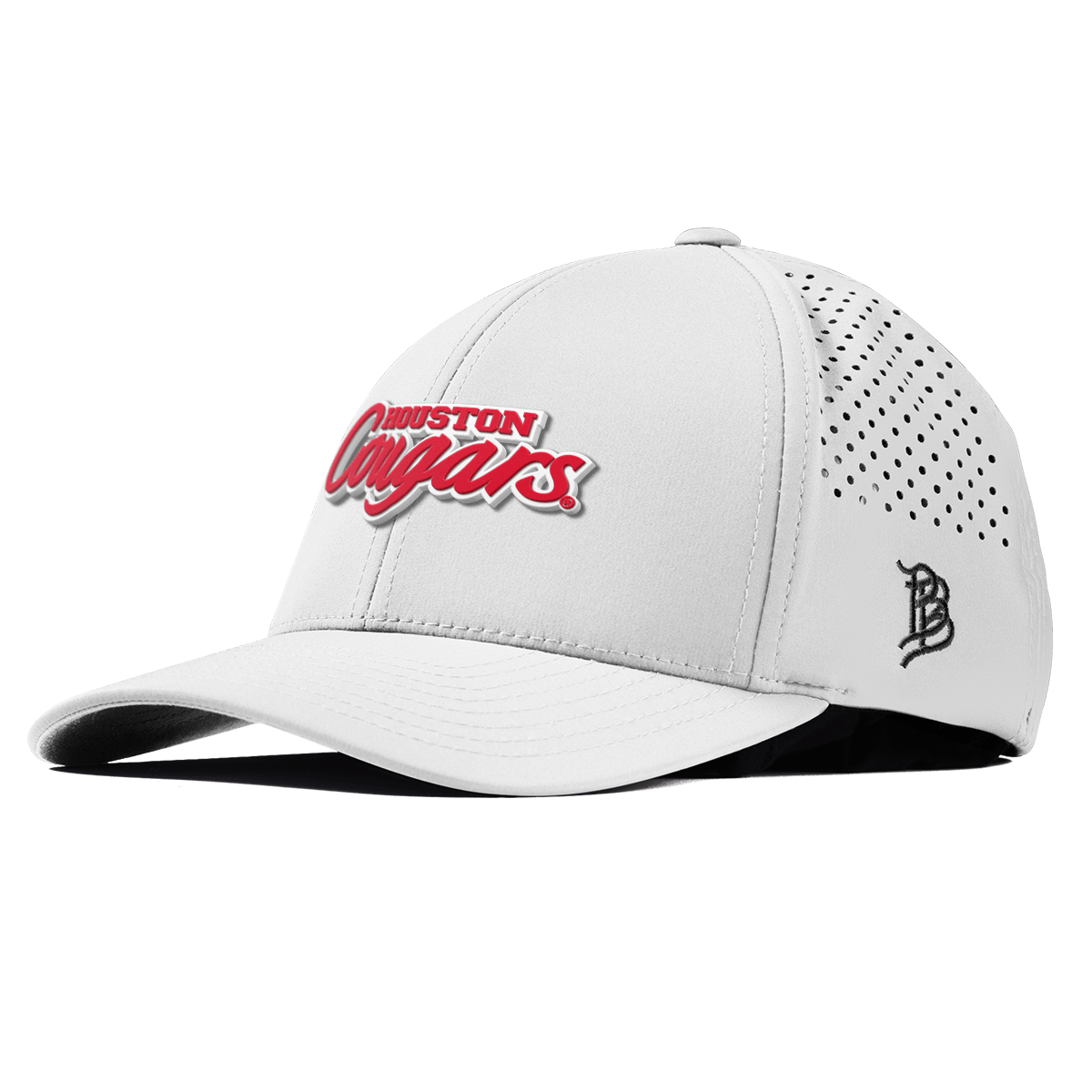University of Houston "Houston Cougars" Curved Performance White 