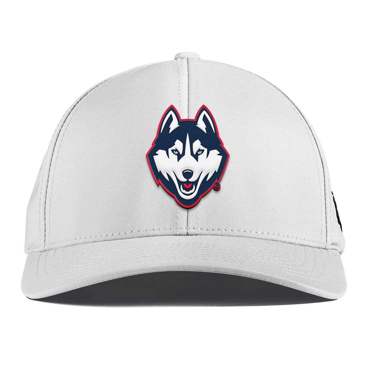 University of Connecticut "Huskies Mascot" Curved Performance White