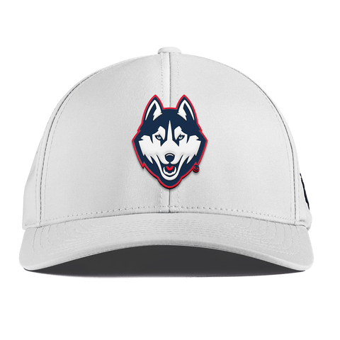 University of Connecticut "Huskies Mascot" Curved Performance White