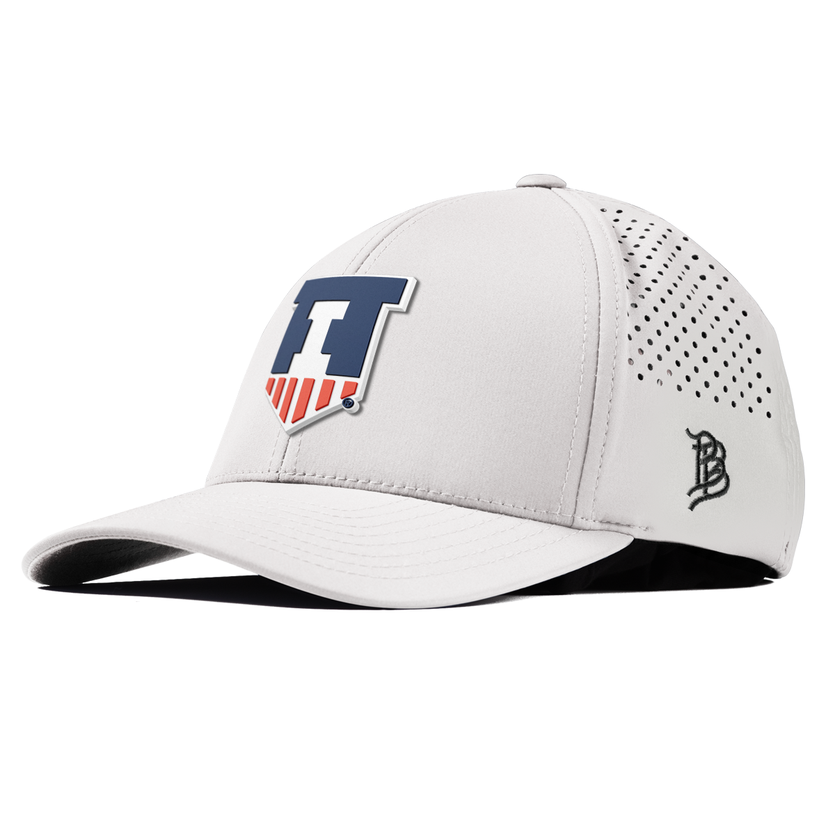 University of Illinois "Illinois Athletics" Curved Performance White