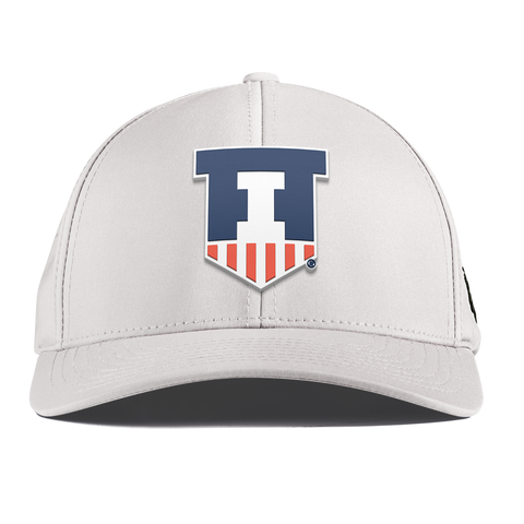 University of Illinois "Illinois Athletics" Curved Performance White